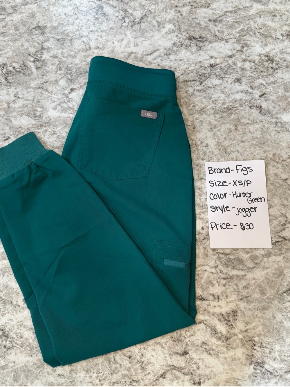 FIGS Women’s Hunter Green Jogger Scrub Pants